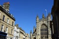 View towards Bath Abbey, Bath, England. May 7 2018.