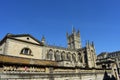 View towards Bath Abbey, Bath, England. May 7 2018.