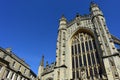 View towards Bath Abbey, Bath, England. May 7 2018.