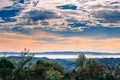 View towards the bay shoreline from Mt Diablo State Park Royalty Free Stock Photo