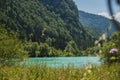 Lake Kreda in Radovna valley Royalty Free Stock Photo