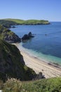 View towards Bolt Tail from Hope Cove, Devon, England