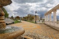 View towards the building of the Pirogov Baths. Pyatigorsk, Russia