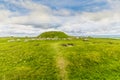 A view towards the Cairnpapple Hill burial site in Scotland Royalty Free Stock Photo