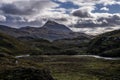 View towards Canisp mountain in Scottish Highlands