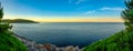 View towards Cape Kamenjak and open Adriatic sea from Banjole walking path