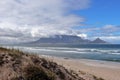 View towards Cape Town and Table Mountain from Bloubergstrand Royalty Free Stock Photo