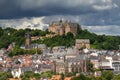 View towards the castle of Marburg Royalty Free Stock Photo