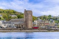 A view towards the church and seafront at Oban, Scotland