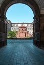 View towards the Church St. George Rotunda in spring in the heart of Sofia, Bulgaria Royalty Free Stock Photo