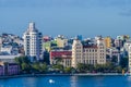 A view towards coloutful buikdings in San Juan, Puerto Rico