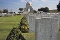 View towards the entrance of the Cabaret-Rouge cemetery