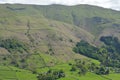 View towards Fairfield from summit of Helm Crag Royalty Free Stock Photo