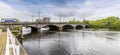 A view towards the Gorbals Street Bridge in Glasgow Royalty Free Stock Photo