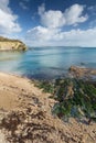 View Towards Gribbin Head from Porthpean beach, Cornwall