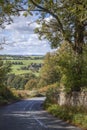 View towards Guiting Power village, Cotswolds, Gloucestershire, England Royalty Free Stock Photo