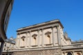 View towards the historic Roman Baths, Bath, Somerset, England. A Unesco World Heritage Site. Royalty Free Stock Photo