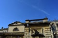 View towards the historic Roman Baths, Bath, Somerset, England. A Unesco World Heritage Site. Royalty Free Stock Photo