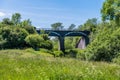 A view towards the Iron Trunk aqueduct for the Grand Union canal at Wolverton, UK