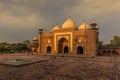 A view towards the Kau Ban Mosque at Agra, India at sunrise