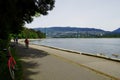 View towards Lions Gate Bridge from Stanley Park, Vancouver, Canada Royalty Free Stock Photo