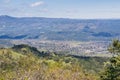 View towards Napa Valley from Sugarloaf Ridge State Park, Sonoma County, California Royalty Free Stock Photo