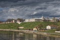 View towards the Old Castle and the new Castle in Hrodna Royalty Free Stock Photo