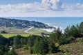 View towards the Pacific coast and Montara, McNee Ranch, California Royalty Free Stock Photo