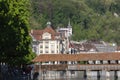 View towards picturesque buildings in Lucerne