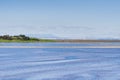 View towards San Mateo Bridge and San Francisco on a clear day, Menlo Park, Silicon Valley, California