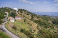 View towards Shane Observatory and the Automated Planet Finder telescope, Mt Hamilton, San Jose, San Francisco bay area, Royalty Free Stock Photo