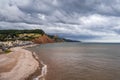 View towards Sidmouth Beach in Devon Royalty Free Stock Photo