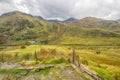 View of Snowdon from the Nant Gwynant Pass Royalty Free Stock Photo