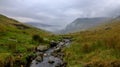 The view towards Snowdon from near Pen-Y-Pass, Wales Royalty Free Stock Photo