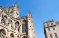 View towards the south front of Bath Abbey, Bath, Somerset, England. A Unesco World Heritage Site. Royalty Free Stock Photo