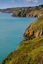 A view towards Stoke Fleming in Devon