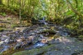 A view towards Summerhill Force & Gibson`s Cave on the Bowlees Beck