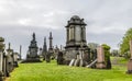A view towards the summit of  the Necropolis in Glasgow Royalty Free Stock Photo