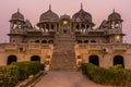 A view towards a temple in Mandawa, Rajasthan, India at sunset Royalty Free Stock Photo