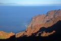 View towards the valley of Taguluche and Alojera in La Gomera, Canary Islands, Spain