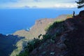 View towards the valley of Taguluche in La Gomera, Canary Islands, Spain