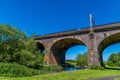 A view of towards the viaduct over the river Great Ouse at Wolverton, UK