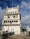 View tower of Belem -Lisboa-Portugal- europe Royalty Free Stock Photo