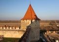 View of the tower of the Bendery fortress in Transnistria Royalty Free Stock Photo