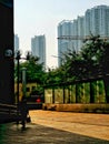 View of tower blocks in Vietnam