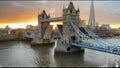 A view of Tower Bridge in London Royalty Free Stock Photo