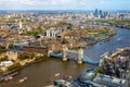 View of Tower Bridge from the Shard - London Royalty Free Stock Photo