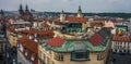 View from tower in downtown Prague