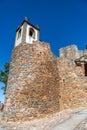 View at the tower fortress on interior medieval village