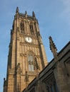 View of the tower of the historic saint peters minster in leeds formerly the parish church completed in 1841